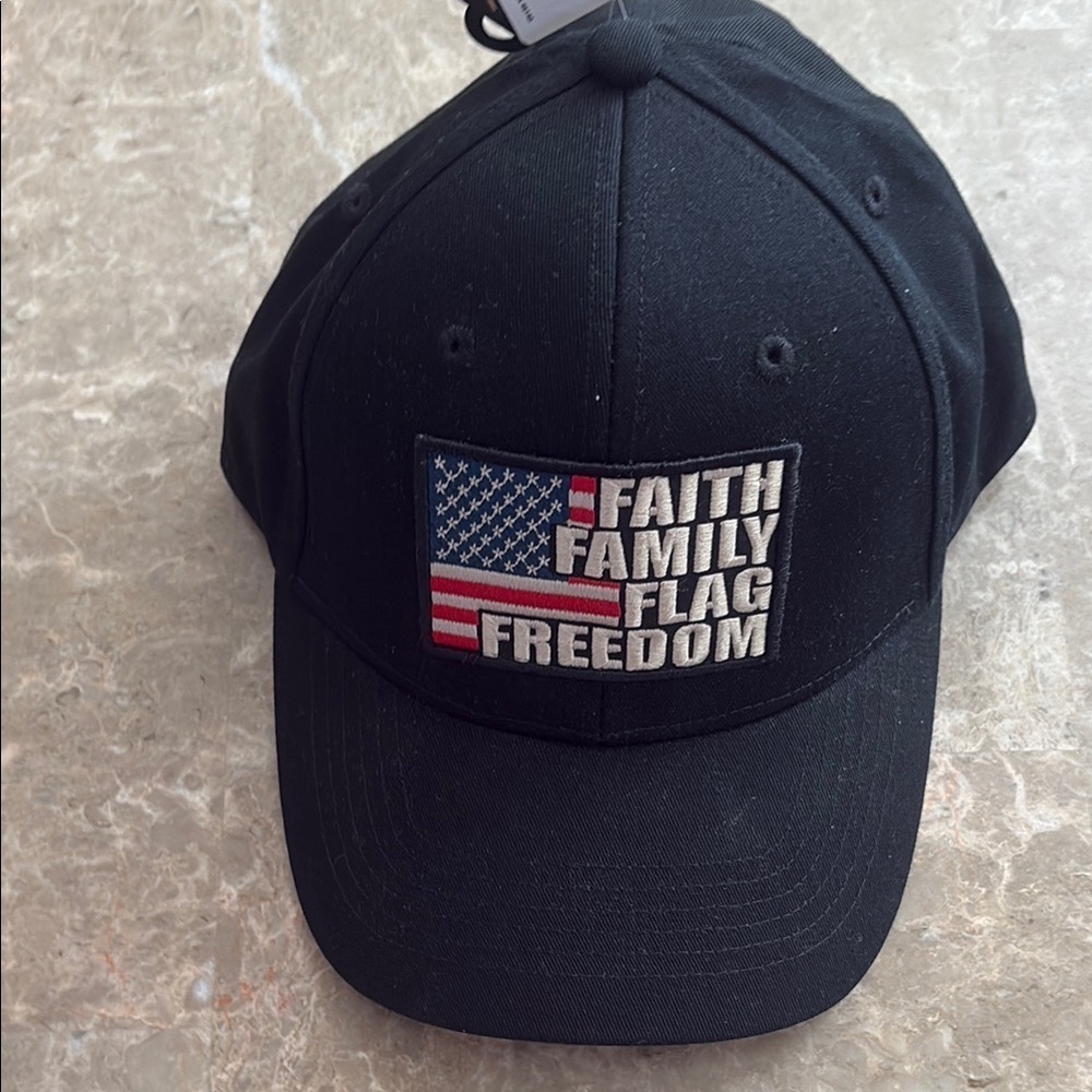 Black Faith Family Flag Freedom Hat